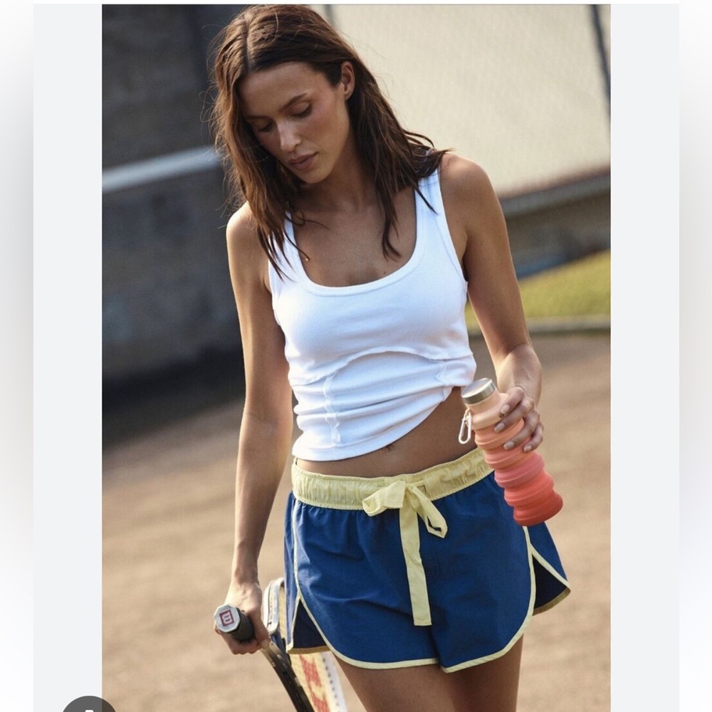 FP Movement Right Hook Boxer Shorts in Atlantic Combi